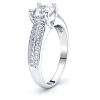 Wyoming Pave Set Engagement Ring