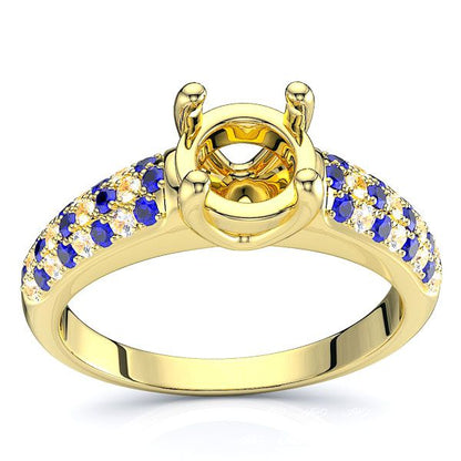 Yellow Diamond and Blue Sapphire