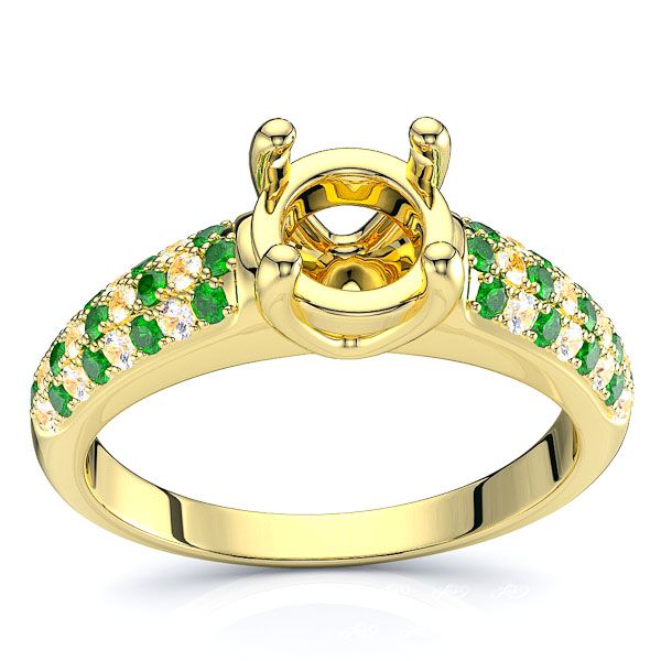 Yellow Diamond and Emerald