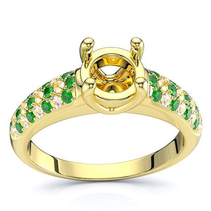 Yellow Diamond and Emerald
