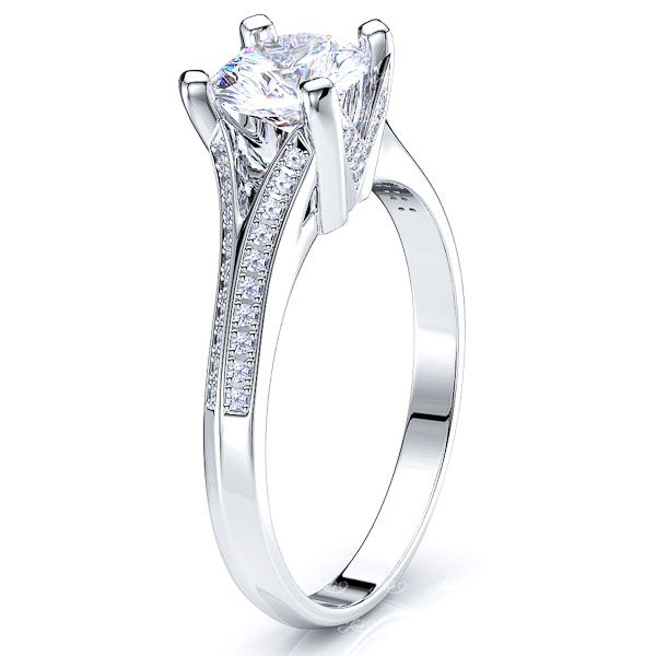 Utah Pave Set Engagement Ring