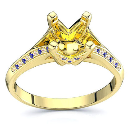 Yellow Diamond and Blue Sapphire
