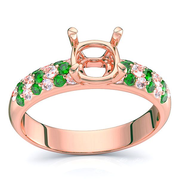 Rose Diamond and Emerald