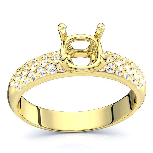 Florida Pave Set Egagement Ring