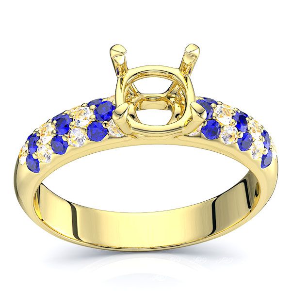 Yellow Diamond and Blue Sapphire