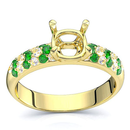 Yellow Diamond and Emerald