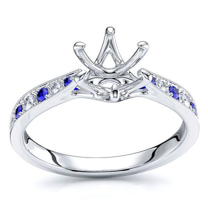 Diamond and Blue Sapphire