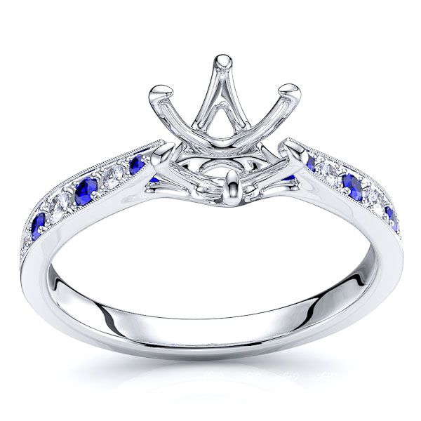 White Diamond and Blue Sapphire