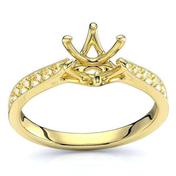 Minnesota Pave Set Engagement Ring