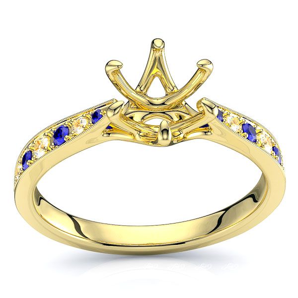 Yellow Diamond and Blue Sapphire