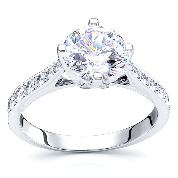 South Carolina Pave Set Engagement Ring