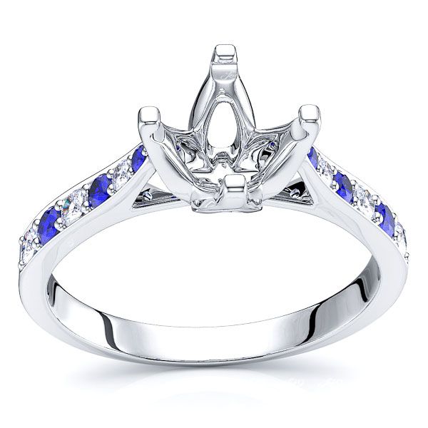 White Diamond and Blue Sapphire