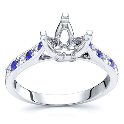 White Diamond and Blue Sapphire