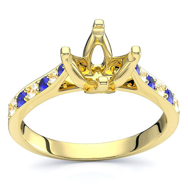 Yellow Diamond and Blue Sapphire