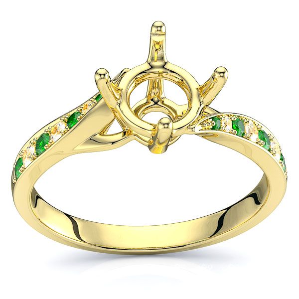 Yellow Diamond and Emerald