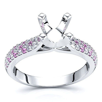 White Diamond and Pink Sapphire