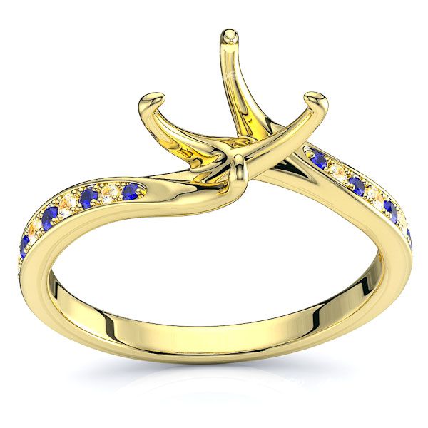 Yellow Diamond and Blue Sapphire