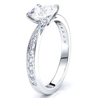 New Mexico Pave Set Engagement Ring