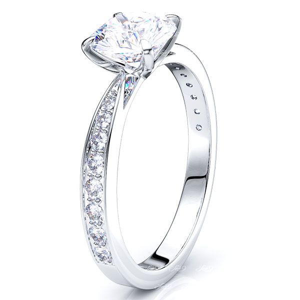 New Mexico Pave Set Engagement Ring