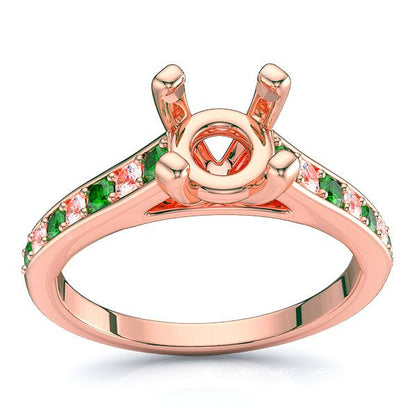 Rose Diamond and Emerald