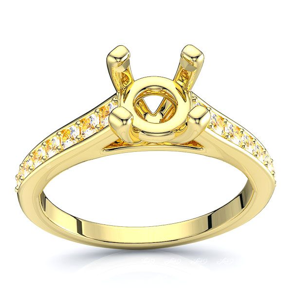 Canada Pave Set Engagement Ring