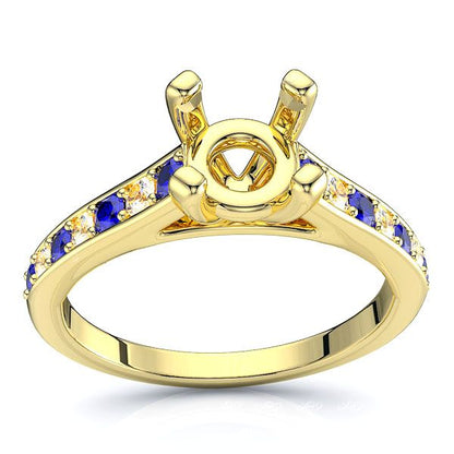 Yellow Diamond and Blue Sapphire