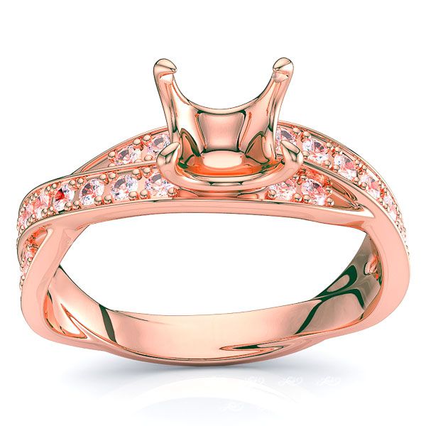 Quebec Pave Set Engagement Ring