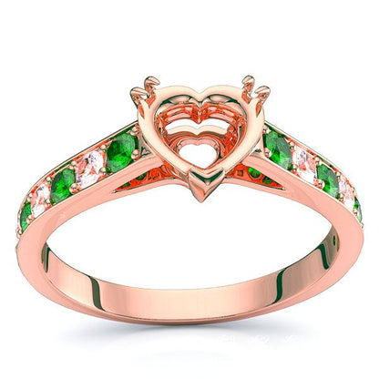 Rose Diamond and Emerald