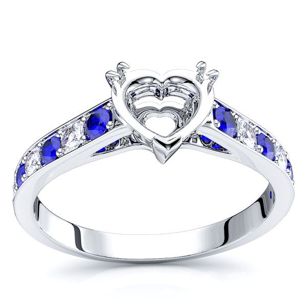 White Diamond and Blue Sapphire