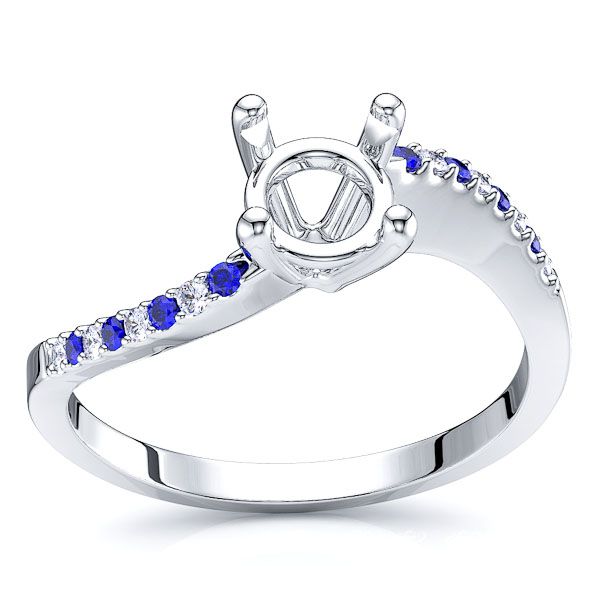 White Diamond and Blue Sapphire