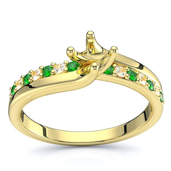 Yellow Diamond and Emerald