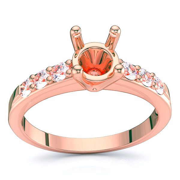 Trellis Pave Set Engagement Ring
