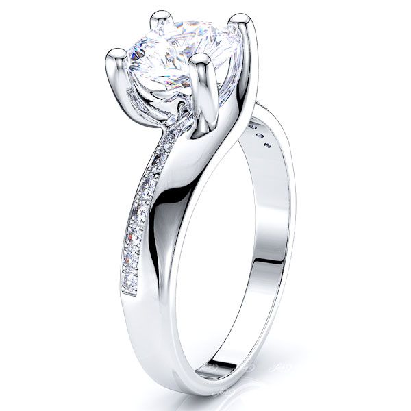 British Columbia Pave Set Engagement Ring