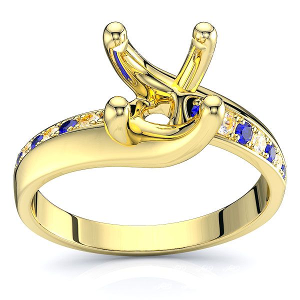 Yellow Diamond and Blue Sapphire