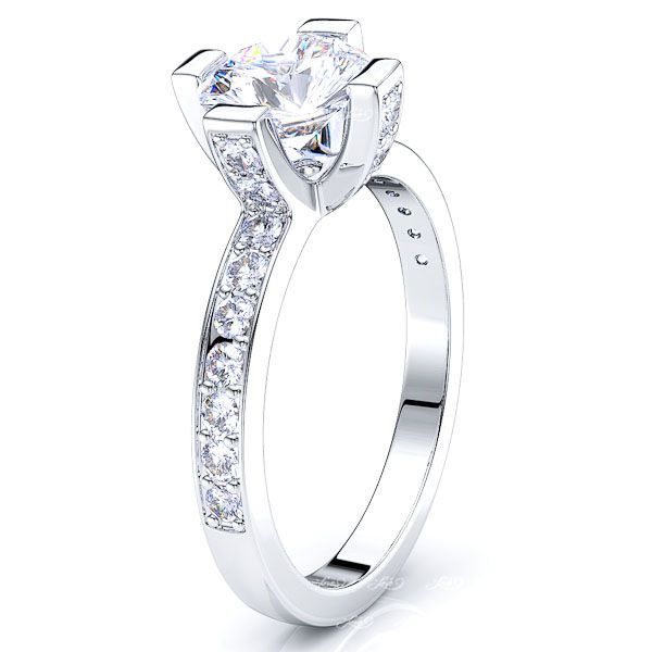 Manitoba Pave Set Engagement Ring