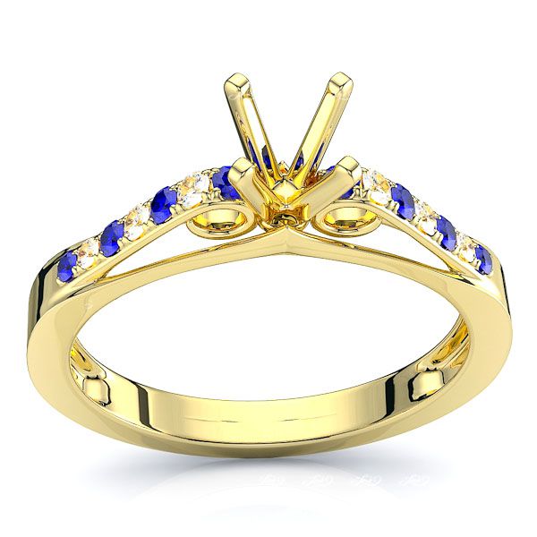 Yellow Diamond and Blue Sapphire