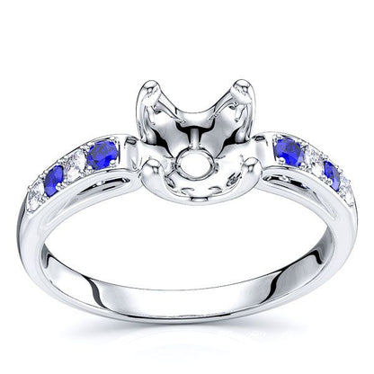 White Diamond and Blue Sapphire