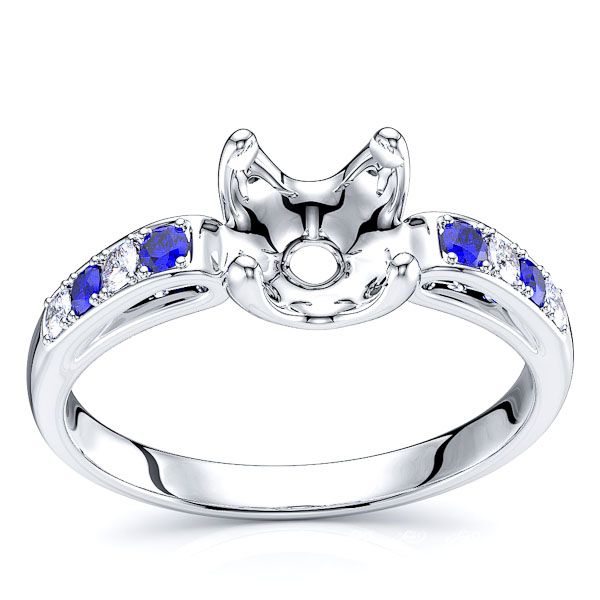 White Diamond and Blue Sapphire