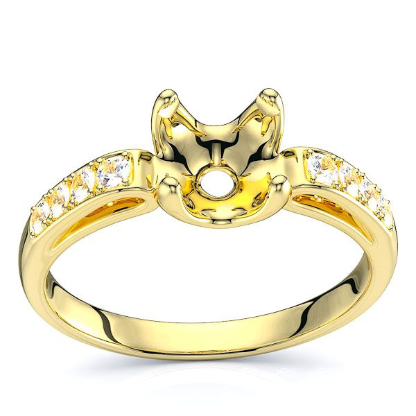 Saskatoon Pave Set Engagement Ring