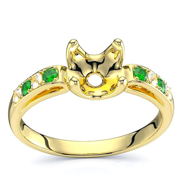 Yellow Diamond and Emerald