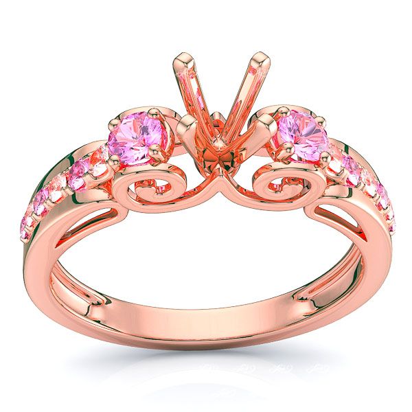 Rose Diamond and Pink Sapphire