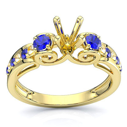 Yellow Diamond and Blue Sapphire