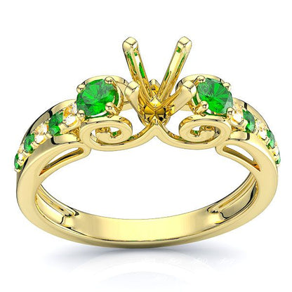 Yellow Diamond and Emerald