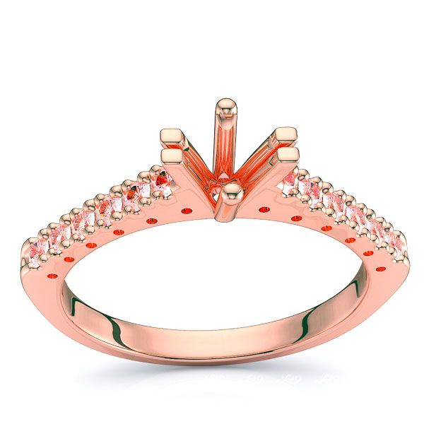 Quebec Pave Set Engagement Ring