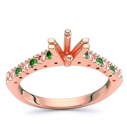 Rose Diamond and Emerald