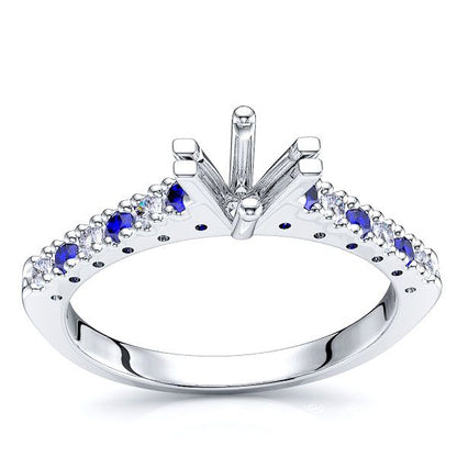 White Diamond and Blue Sapphire