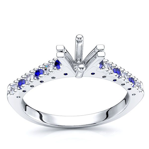 White Diamond and Blue Sapphire