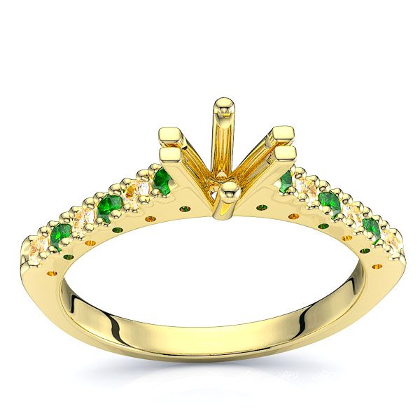 Yellow Diamond and Emerald