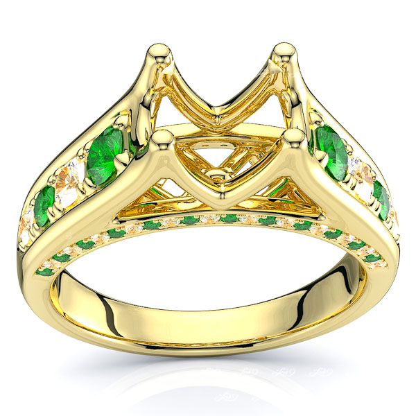 Yellow Diamond and Emerald