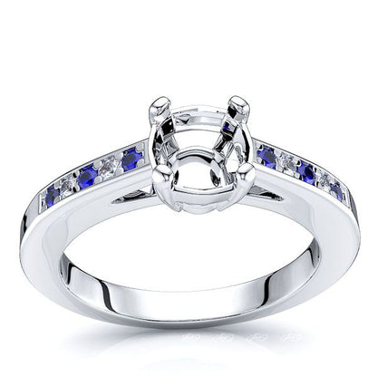 White Diamond and Blue Sapphire